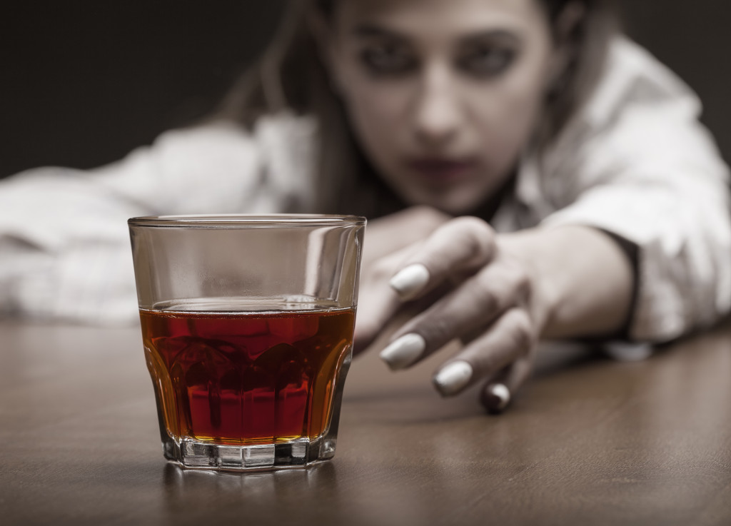 A person with alcohol disorder use